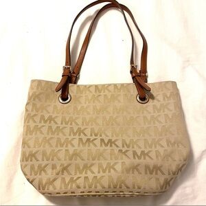 Michael Kors Tan MK Signature Tote